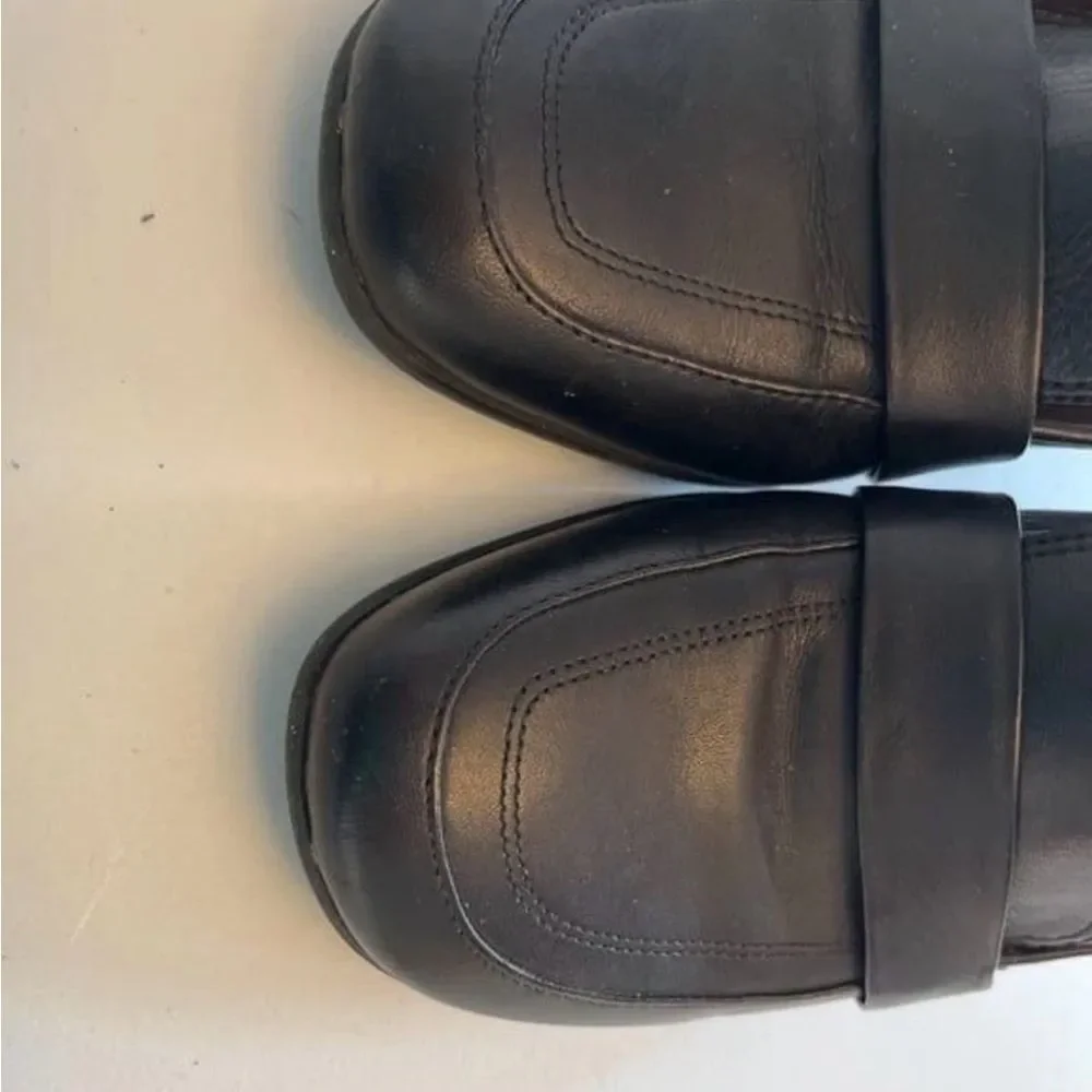 Naturalizer Leather Heeled Women’s 7.5 Slip-On Comfort Dress Shoes Black Classic